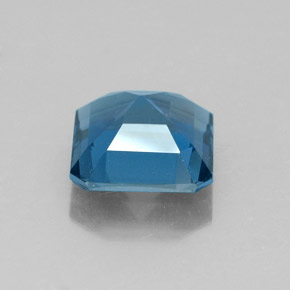Topaze bleue naturelle taille émeraude, 2,00 ct, VVS