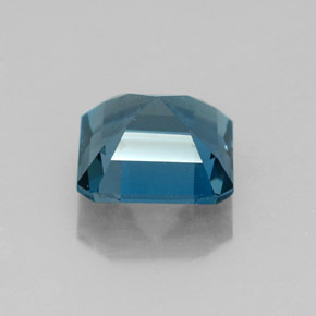 Topaze bleue naturelle taille émeraude, 2,06 ct, VS