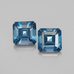 Achetez naturel ct bleue topaze gems, taille émeraude, en provenance brésil chez gemselect. en stock, livraison internationale!