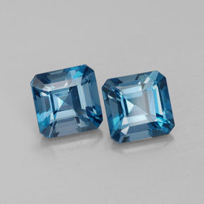 Achetez naturel ct bleue topaze gems, taille émeraude, en provenance brésil chez gemselect. en stock, livraison internationale!