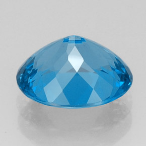 Topaze bleue naturelle coupe ovale, 11,16 ct, VS