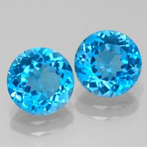 Achetez naturel ct bleue topaze gems, coupe roude, en provenance brésil chez gemselect. en stock, livraison internationale!