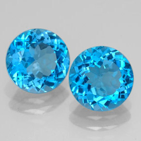 Achetez naturel ct bleue topaze gems, coupe roude, en provenance brésil chez gemselect. en stock, livraison internationale!