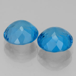 Achetez naturel ct bleue topaze gems, coupe roude, en provenance brésil chez gemselect. en stock, livraison internationale!
