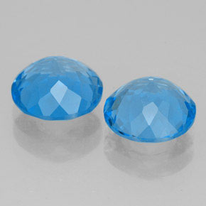 Achetez naturel ct bleue topaze gems, coupe roude, en provenance brésil chez gemselect. en stock, livraison internationale!