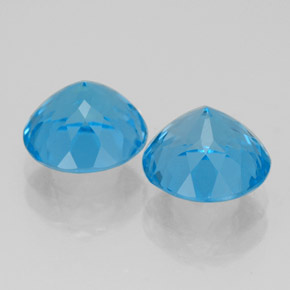 Achetez naturel ct bleue topaze gems, coupe roude, en provenance brésil chez gemselect. en stock, livraison internationale!