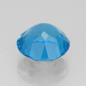 Topaze bleue naturelle coupe roude, 3,23 ct, VVS