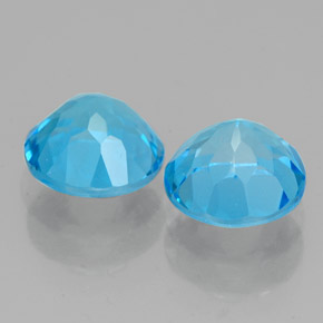 Achetez naturel ct bleue topaze gems, coupe roude, en provenance brésil chez gemselect. en stock, livraison internationale!