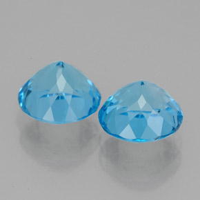 Achetez naturel ct bleue topaze gems, coupe roude, en provenance brésil chez gemselect. en stock, livraison internationale!
