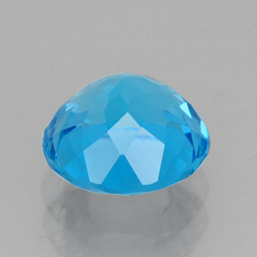 Topaze bleue naturelle coupe roude, 2,44 ct, VVS