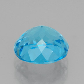 Topaze bleue naturelle coupe roude, 2,48 ct, VVS