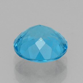 Topaze bleue naturelle coupe roude, 2,39 ct, VVS