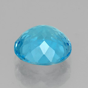 Topaze bleue naturelle coupe roude, 2,32 ct, VVS