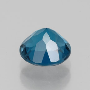 Topaze bleue naturelle coupe roude, 1,70 ct, VVS