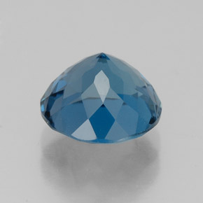 Topaze bleue naturelle coupe roude, 2,63 ct, VVS