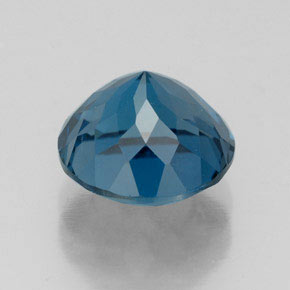 Topaze bleue naturelle coupe roude, 2,85 ct, VVS-VS