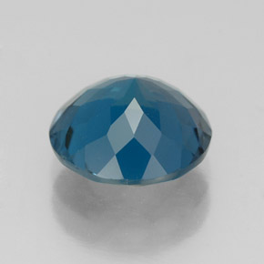 Topaze bleue naturelle coupe roude, 3,15 ct, VVS