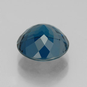 Topaze bleue naturelle coupe roude, 3,36 ct, VS