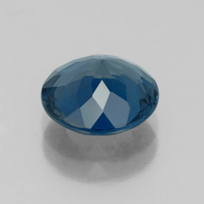 Topaze bleue naturelle coupe roude, 2,53 ct, VS