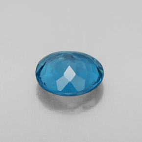 Topaze bleue naturelle coupe roude, 2,77 ct, VS