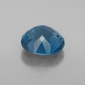 Topaze bleue naturelle coupe roude, 3,20 ct, VVS-VS