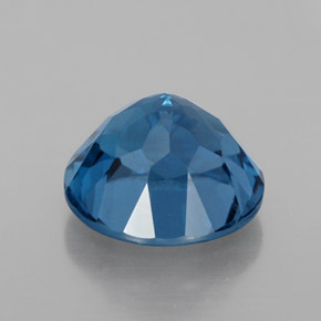 Topaze bleue naturelle coupe roude, 3,57 ct, VS-SI
