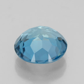Topaze bleue naturelle coupe roude, 2,58 ct, VVS