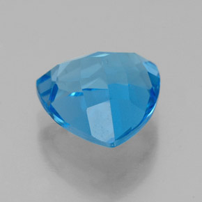 Topaze bleue naturelle trillion, 3,24 ct, VVS-VS