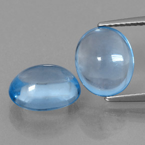 Achetez naturel ct bleue topaze gems, coupe ovale, en provenance brésil chez gemselect. en stock, livraison internationale!