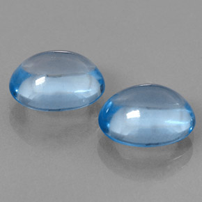 Achetez naturel ct bleue topaze gems, coupe ovale, en provenance brésil chez gemselect. en stock, livraison internationale!