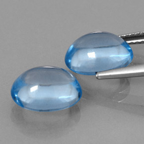 Achetez naturel ct bleue topaze gems, coupe ovale, en provenance brésil chez gemselect. en stock, livraison internationale!