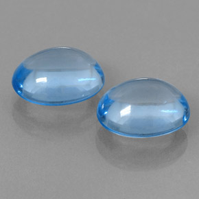 Achetez naturel 7,62ct bleue topaze gems, coupe ovale, en provenance brésil chez gemselect. en stock, livraison internationale!