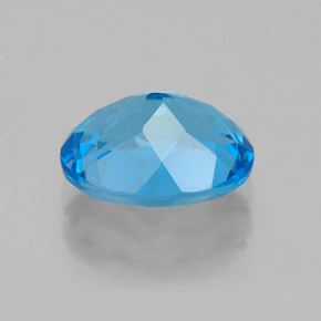 Topaze bleue naturelle coupe ovale, 2,26 ct, VS