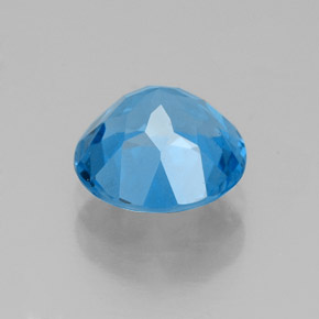Topaze bleue naturelle coupe roude, 2,28 ct, VVS