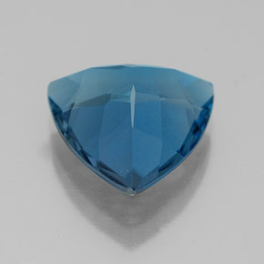 Topaze bleue naturelle trillion, 5,58 ct, VVS