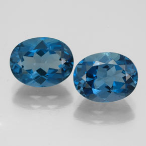 Achetez naturel ct bleue topaze gems, coupe ovale, en provenance brésil chez gemselect. en stock, livraison internationale!