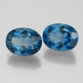 Achetez naturel ct bleue topaze gems, coupe ovale, en provenance brésil chez gemselect. en stock, livraison internationale!