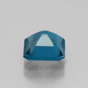 Topaze bleue naturelle taille émeraude, 1,75 ct, VS