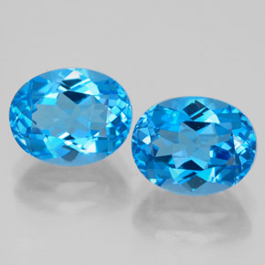 Achetez naturel ct bleue topaze gems, coupe ovale, en provenance brésil chez gemselect. en stock, livraison internationale!