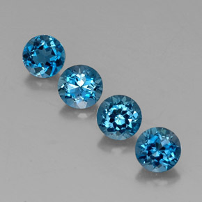 Achetez naturel ct bleue topaze gems, coupe roude, en provenance brésil chez gemselect. en stock, livraison internationale!