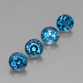 Achetez naturel ct bleue topaze gems, coupe roude, en provenance brésil chez gemselect. en stock, livraison internationale!