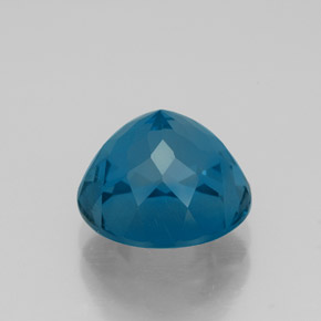 Topaze bleue naturelle coupe roude, 3,97 ct, VS