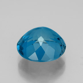Topaze bleue naturelle coupe roude, 4,85 ct, VS