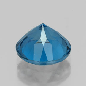 Topaze bleue naturelle coupe roude, 2,34 ct, VVS