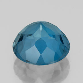 Topaze bleue naturelle coupe roude, 2,48 ct, VS