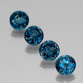 Achetez naturel ct bleue topaze gems, coupe roude, en provenance brésil chez gemselect. en stock, livraison internationale!