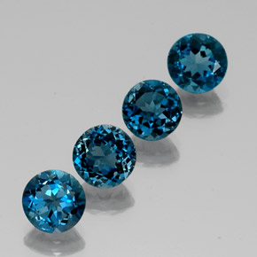 Achetez naturel ct bleue topaze gems, coupe roude, en provenance brésil chez gemselect. en stock, livraison internationale!