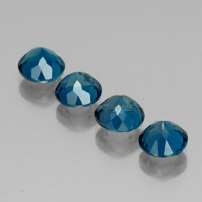 Achetez naturel ct bleue topaze gems, coupe roude, en provenance brésil chez gemselect. en stock, livraison internationale!