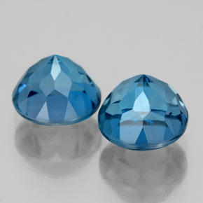 Achetez naturel ct bleue topaze gems, coupe roude, en provenance brésil chez gemselect. en stock, livraison internationale!