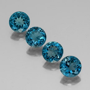 Achetez naturel ct bleue topaze gems, coupe roude, en provenance brésil chez gemselect. en stock, livraison internationale!